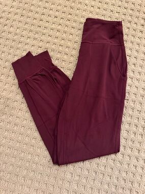 lululemon athletica Maroon High-Rise Legging Joggers